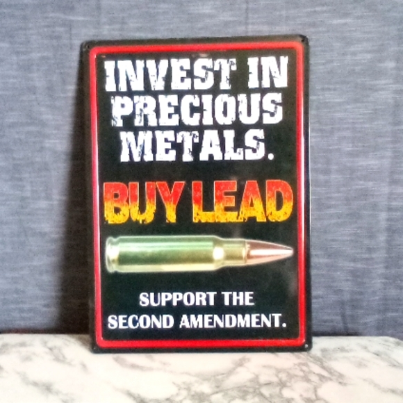 *SALE* Wall Decor/ Metal Statement Sign / Support the second amendment subject - Picture 1 of 6